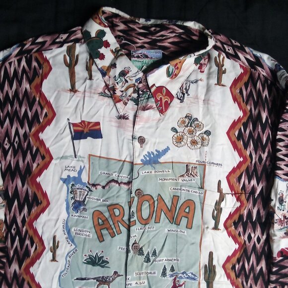 Vintage Reyn Spooner Arizona Hawaiian Shirt - Picture 1 of 5